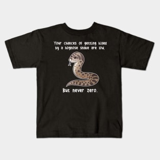 Hognose Snake Never Zero Kids T-Shirt